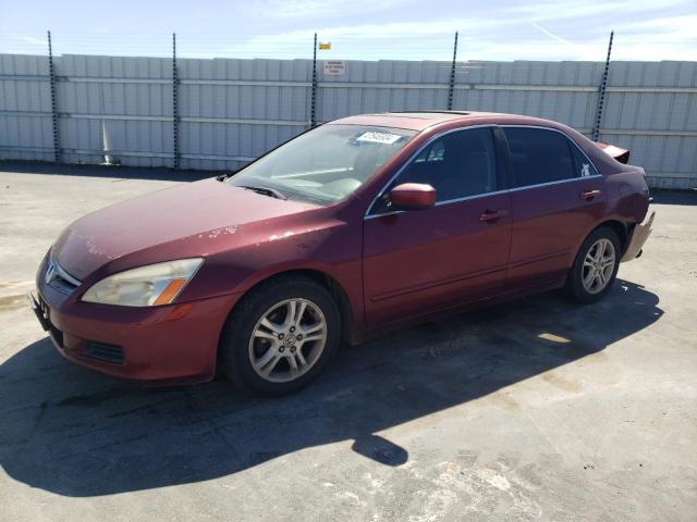 1HGCM56706A117259 - 2006 HONDA ACCORD EX RED photo 1