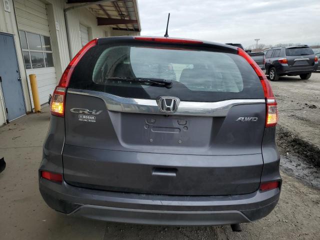 5J6RM4H33FL039748 - 2015 HONDA CR-V LX GRAY photo 6