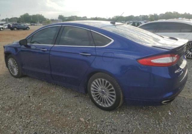 3FA6P0K9XFR268697 - 2015 FORD FUSION TITANIUM BLUE photo 3