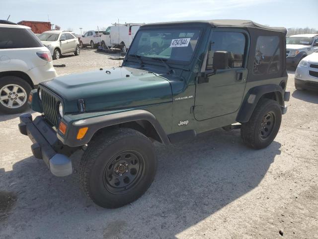 1J4FA29P41P353329 - 2001 JEEP WRANGLER / SE GREEN photo 1