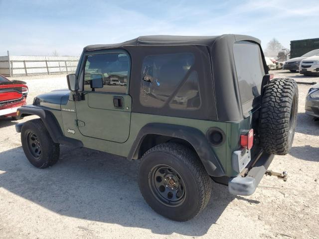 1J4FA29P41P353329 - 2001 JEEP WRANGLER / SE GREEN photo 2