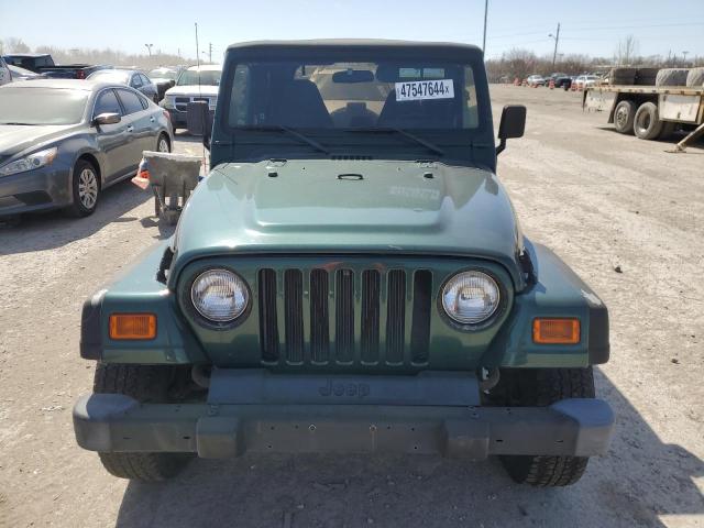 1J4FA29P41P353329 - 2001 JEEP WRANGLER / SE GREEN photo 5