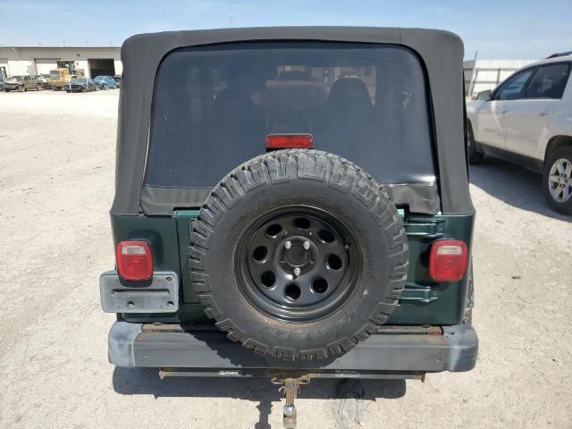 1J4FA29P41P353329 - 2001 JEEP WRANGLER / SE GREEN photo 6