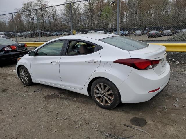 5NPDH4AE7FH617080 - 2015 HYUNDAI ELANTRA SE WHITE photo 2