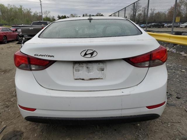 5NPDH4AE7FH617080 - 2015 HYUNDAI ELANTRA SE WHITE photo 6