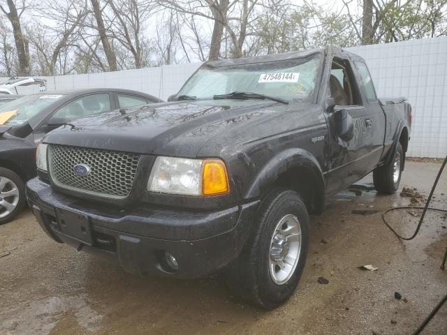 1FTYR14E81PB66747 - 2001 FORD RANGER SUPER CAB BLACK photo 1