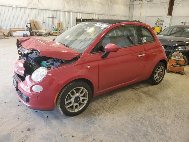 3C3CFFDR7CT122955 - 2012 FIAT 500 POP RED photo 1
