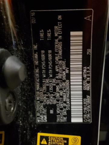 5TDJKRFH4GS260909 - 2016 TOYOTA HIGHLANDER XLE Qara foto 12