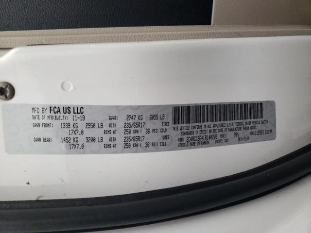 2C4RC1BG4LR140206 - 2020 CHRYSLER PACIFICA TOURING L თეთრი ფოტო 13