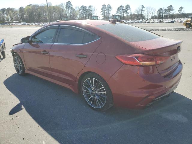 KMHD04LB6HU339318 - 2017 HYUNDAI ELANTRA SPORT RED photo 2