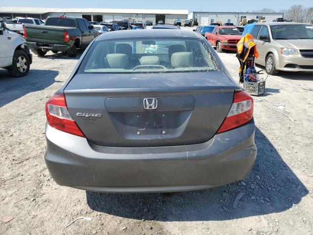 19XFB2F85CE030636 - 2012 HONDA CIVIC EX GRAY photo 6