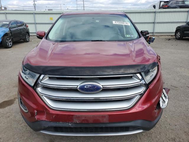 2FMTK3J80FBB58130 - 2015 FORD EDGE SEL RED photo 5