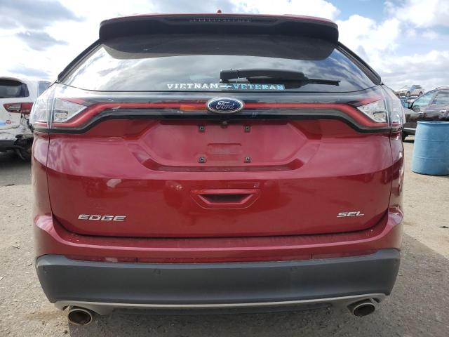 2FMTK3J80FBB58130 - 2015 FORD EDGE SEL RED photo 6