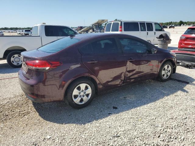 3KPFK4A78HE047352 - 2017 KIA FORTE LX BURGUNDY photo 3