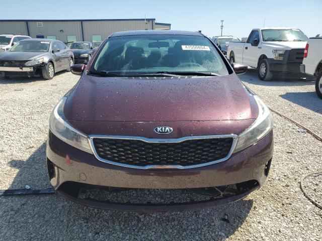 3KPFK4A78HE047352 - 2017 KIA FORTE LX BURGUNDY photo 5