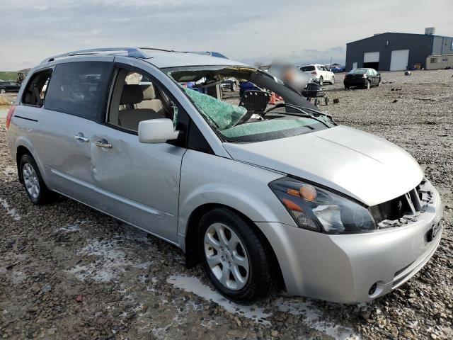 5N1BV28UX9N108571 - 2009 NISSAN QUEST S SILVER photo 4