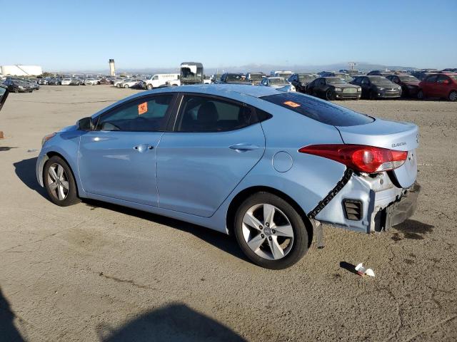 KMHDH4AE1CU443827 - 2012 HYUNDAI ELANTRA GLS BLUE photo 2