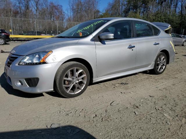 3N1AB7APXFY291112 - 2015 NISSAN SENTRA S SILVER photo 1