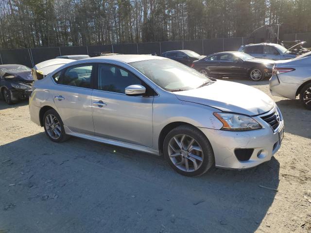 3N1AB7APXFY291112 - 2015 NISSAN SENTRA S SILVER photo 4