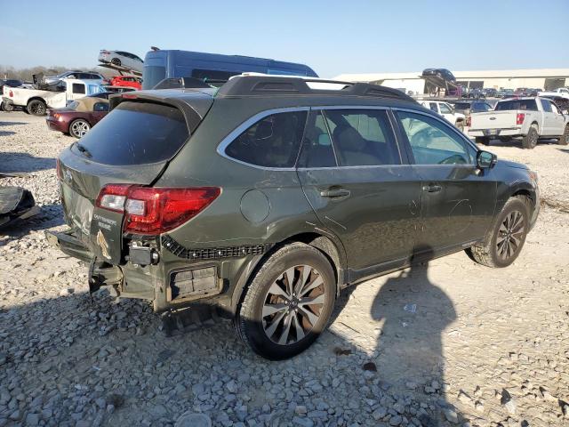 4S4BSANC3H3393462 - 2017 SUBARU OUTBACK 2.5I LIMITED GREEN photo 3