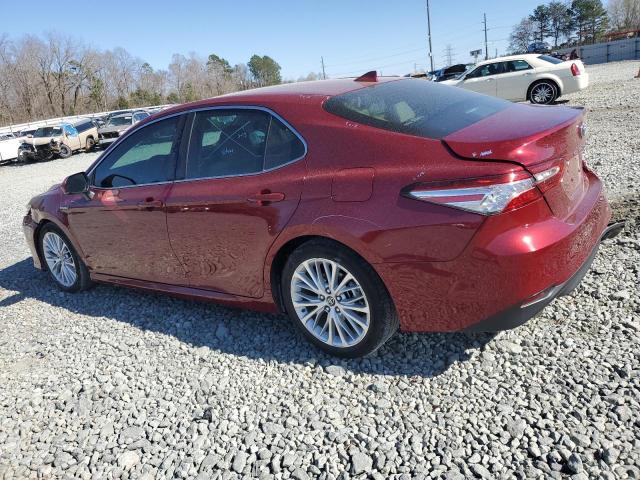 4T1B21HK5KU013204 - 2019 TOYOTA CAMRY HYBRID RED photo 2