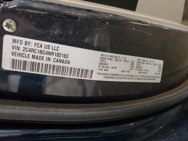 2C4RC1BG4NR182183 - 2022 CHRYSLER PACIFICA TOURING L 蓝色 照片 13