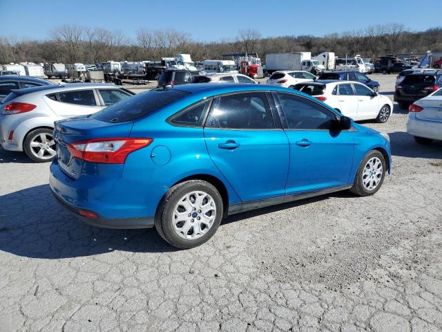 1FAHP3F25CL422573 - 2012 FORD FOCUS SE TURQUOISE photo 3