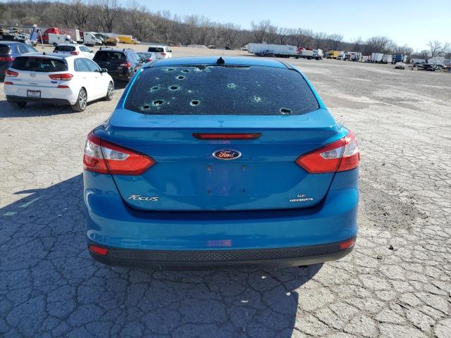1FAHP3F25CL422573 - 2012 FORD FOCUS SE TURQUOISE photo 6