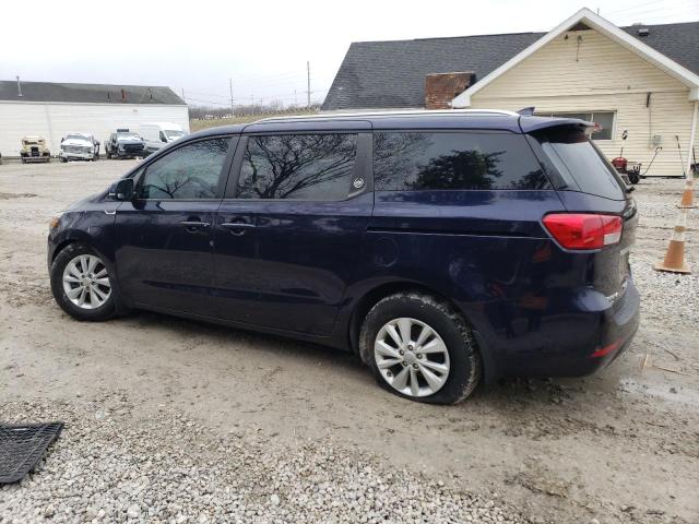 KNDMB5C11J6363211 - 2018 KIA SEDONA LX BLUE photo 2