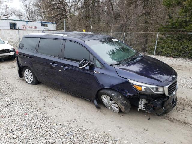 KNDMB5C11J6363211 - 2018 KIA SEDONA LX BLUE photo 4