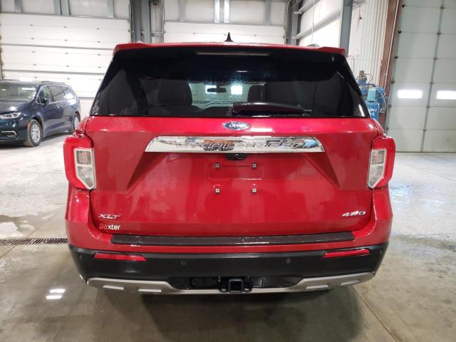 1FMSK8DHXNGC05885 - 2022 FORD EXPLORER XLT RED photo 6