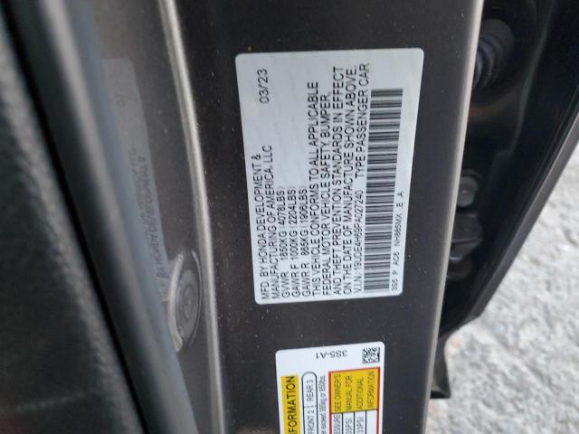 19UDE4H69PA027240 - 2023 ACURA INTEGRA A-SPEC TECH GRAY photo 12
