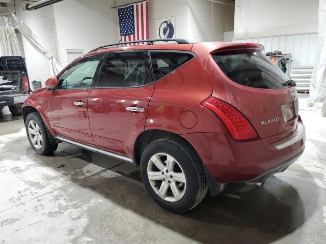 JN8AZ08T46W400663 - 2006 NISSAN MURANO SL MAROON photo 2