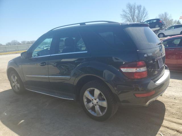 4JGBB8GB1AA623126 - 2010 MERCEDES-BENZ ML 350 4MATIC BLACK photo 2