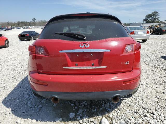 JNRBS08W33X001411 - 2003 INFINITI FX45 RED photo 6