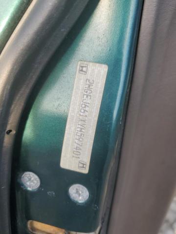 2HGEJ661XYH597401 - 2000 HONDA CIVIC BASE GREEN photo 12