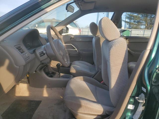 2HGEJ661XYH597401 - 2000 HONDA CIVIC BASE GREEN photo 7