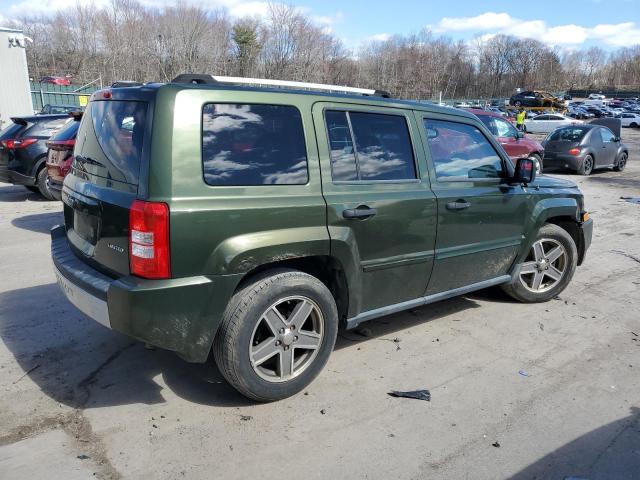 1J8FF48W07D320410 - 2007 JEEP PATRIOT LIMITED GREEN photo 3