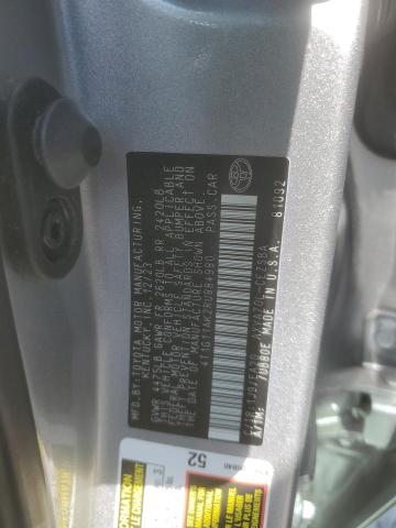 4T1G11AK2RU884980 - 2024 TOYOTA CAMRY SE NIGHT SHADE SILVER photo 12