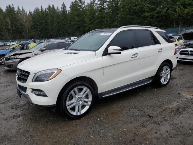 4JGDA5HB0FA598770 - 2015 MERCEDES-BENZ ML 350 4MATIC WHITE photo 1