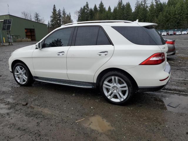 4JGDA5HB0FA598770 - 2015 MERCEDES-BENZ ML 350 4MATIC WHITE photo 2