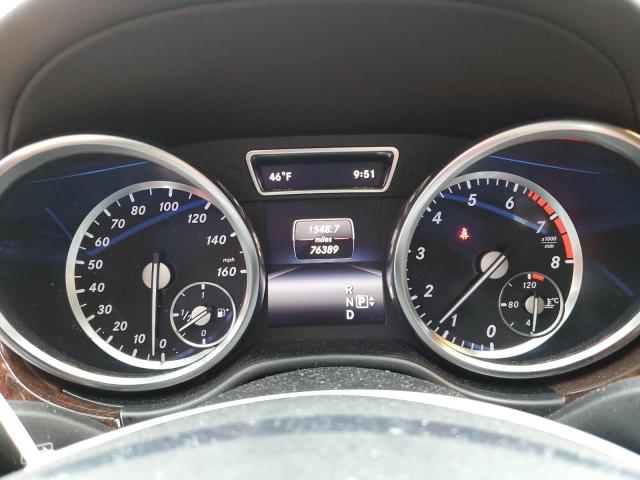 4JGDA5HB0FA598770 - 2015 MERCEDES-BENZ ML 350 4MATIC WHITE photo 9