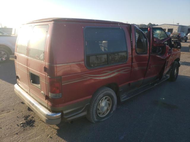 1FDRE14W82HA82119 - 2002 FORD ECONOLINE E150 VAN RED photo 3