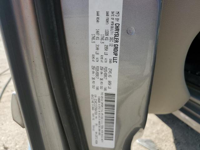 2C4RC1CG7DR647830 - 2013 CHRYSLER TOWN & COU TOURING L SILVER photo 13