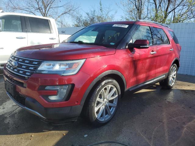 1FM5K8F89GGB79065 - 2016 FORD EXPLORER LIMITED BURGUNDY photo 1