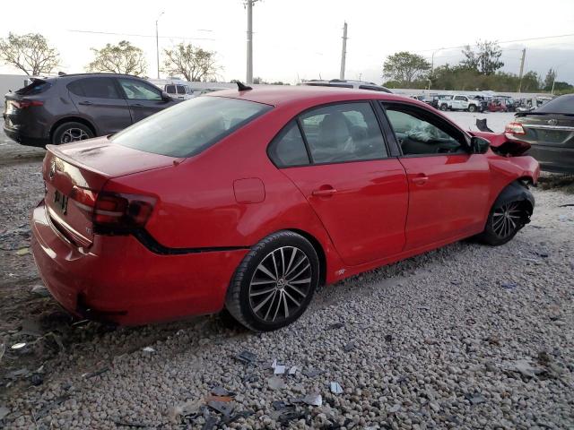 3VWD17AJ6GM338845 - 2016 VOLKSWAGEN JETTA SPORT RED photo 3