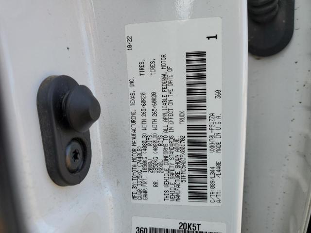 5TFMC5AB3PX001702 - 2023 TOYOTA TUNDRA CREWMAX PLATINUM თეთრი ფოტო 13