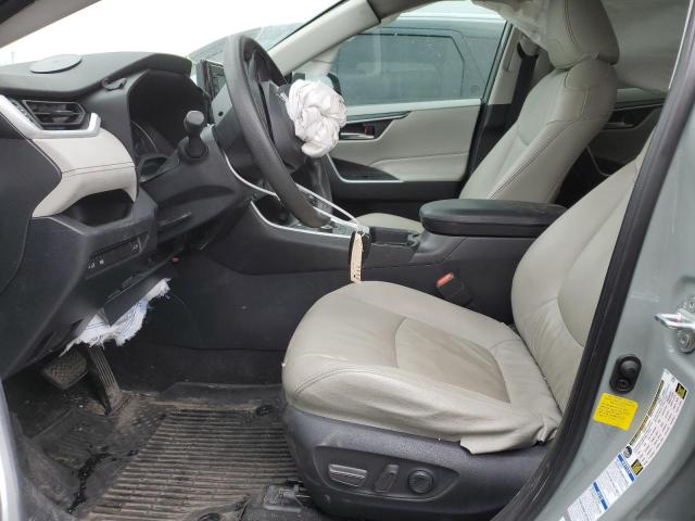 2T3RWRFV1KW033472 - 2019 TOYOTA RAV4 XLE GRAY photo 7