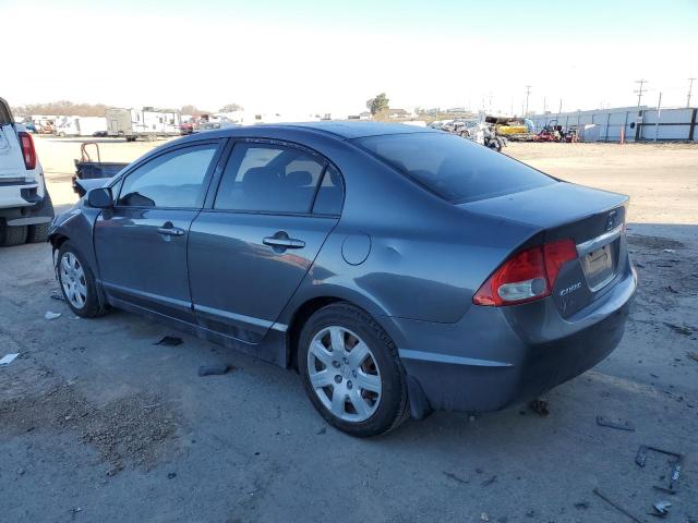 2HGFA1F55BH301962 - 2011 HONDA CIVIC LX GRAY photo 2