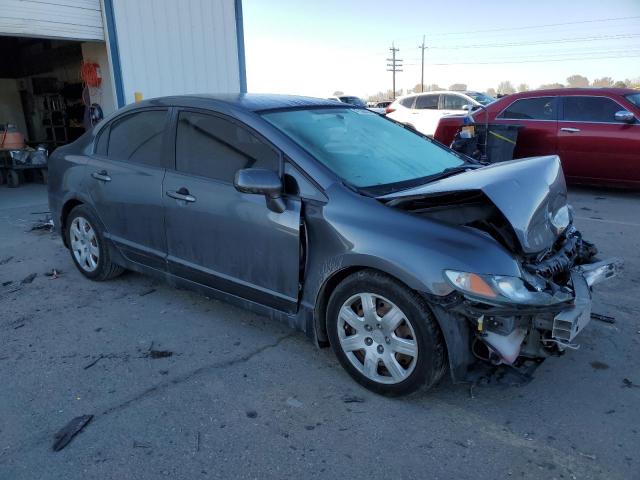 2HGFA1F55BH301962 - 2011 HONDA CIVIC LX GRAY photo 4